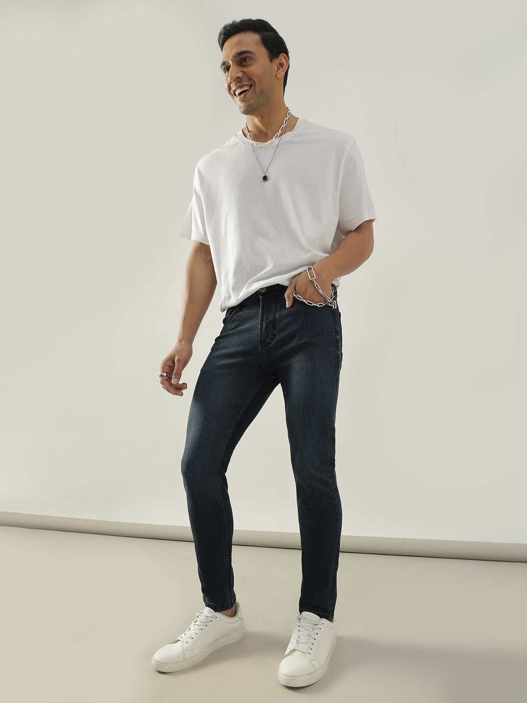 Washed Black Skinny Jeans
