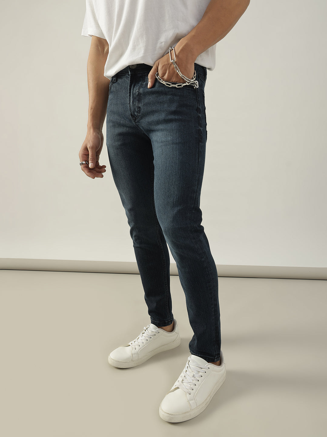 Washed Black Skinny Jeans