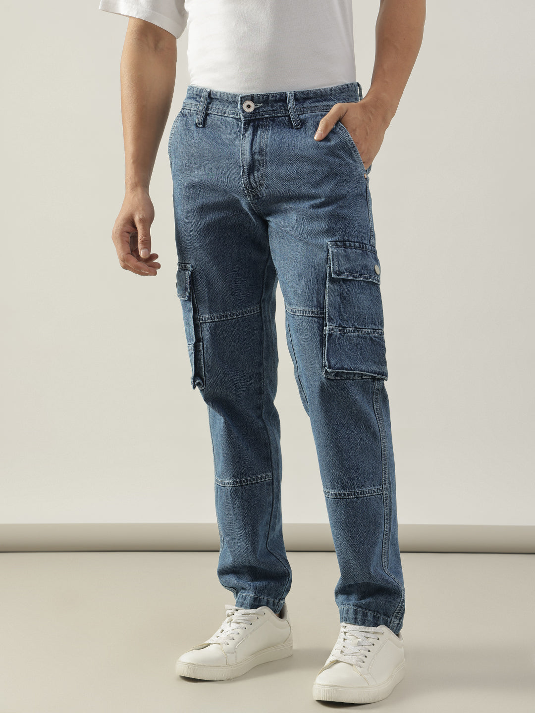 Blue Baggy Fit Jeans