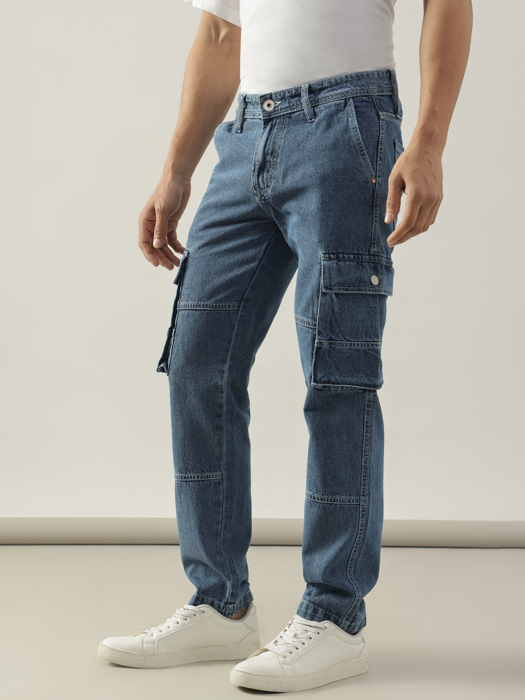 Blue Baggy Fit Jeans