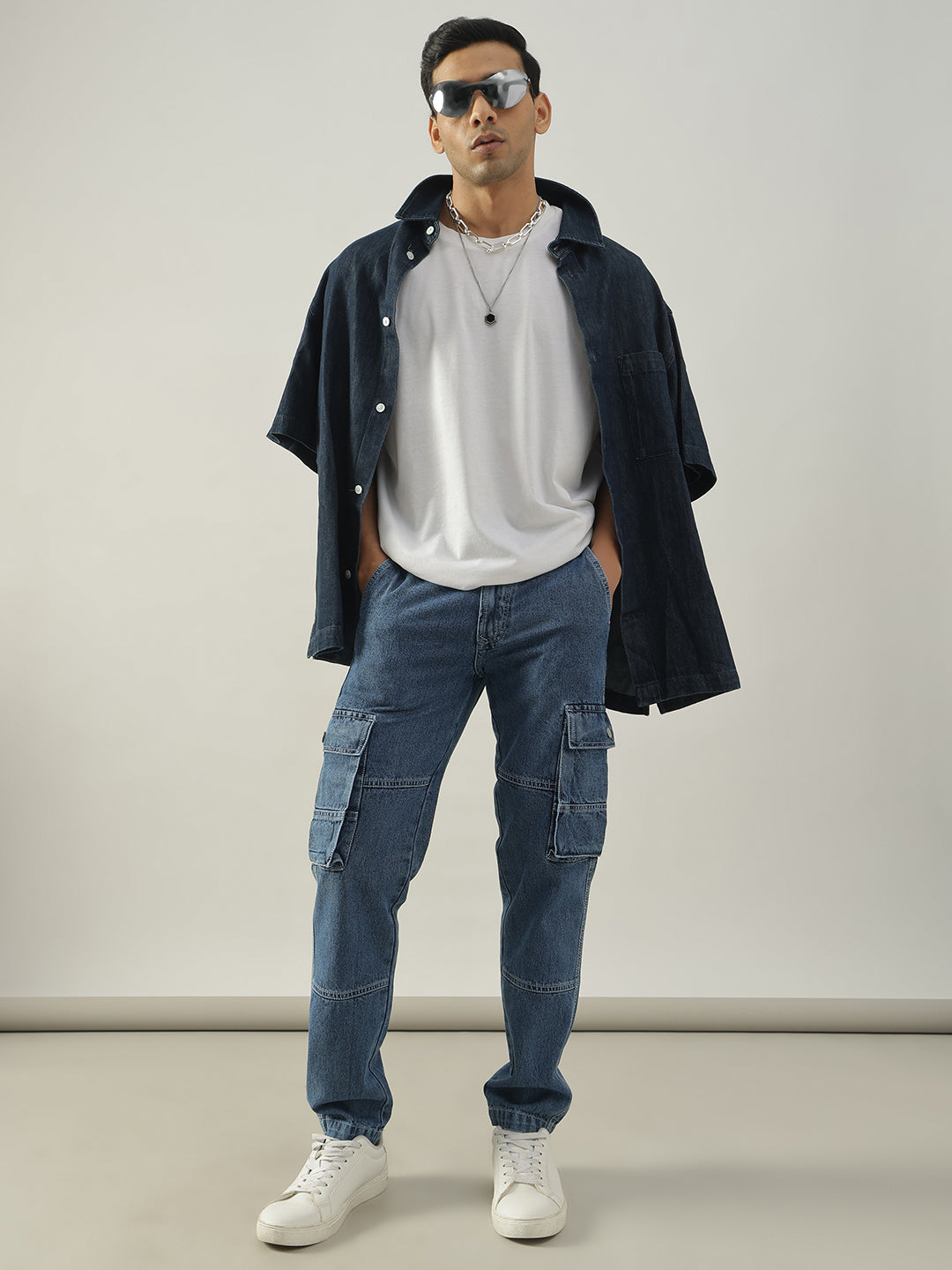 Blue Baggy Fit Jeans