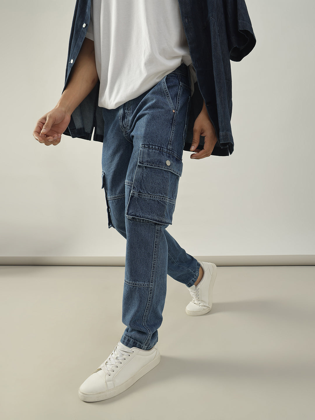 Blue Baggy Fit Jeans