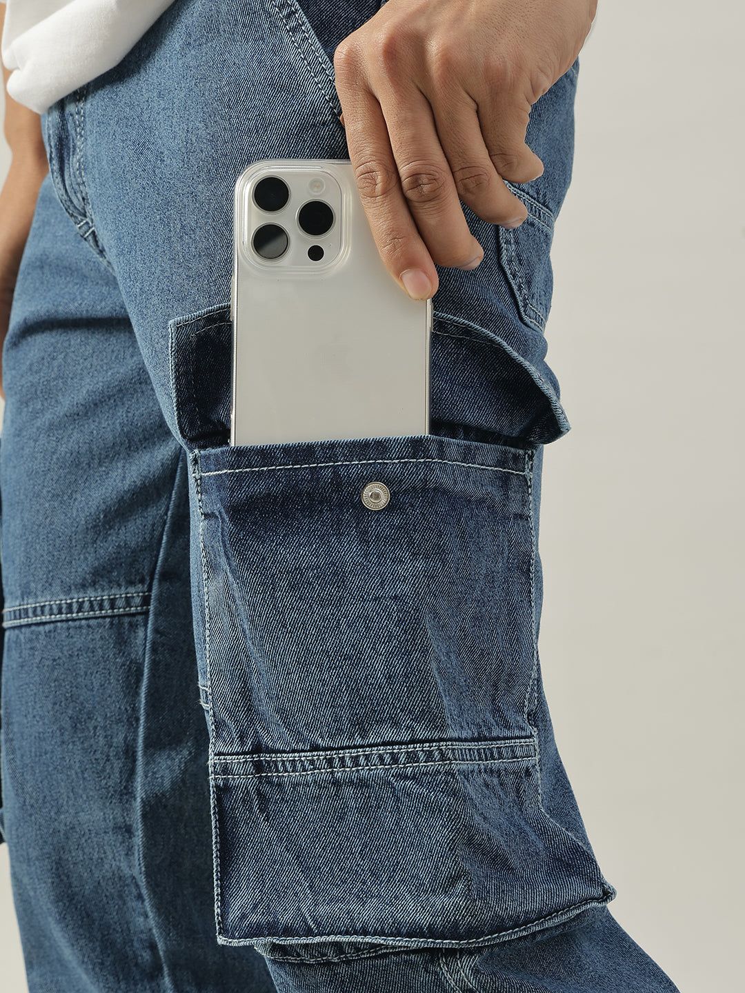 Blue Baggy Fit Jeans