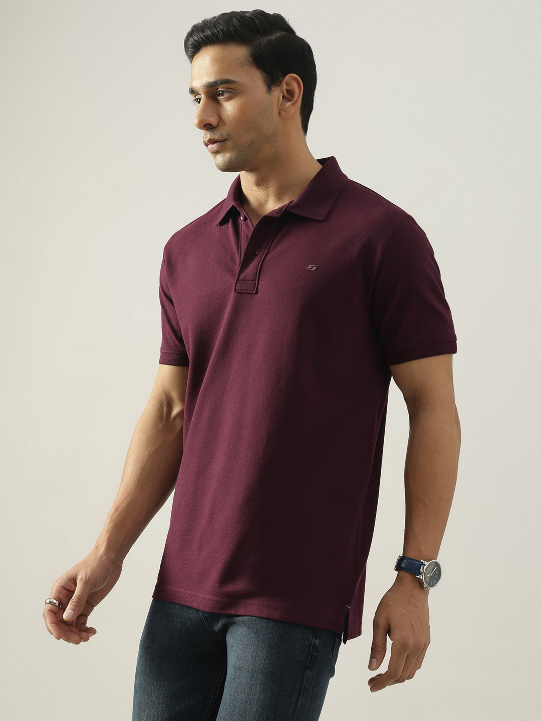 Deep Solid Polo Tshirt