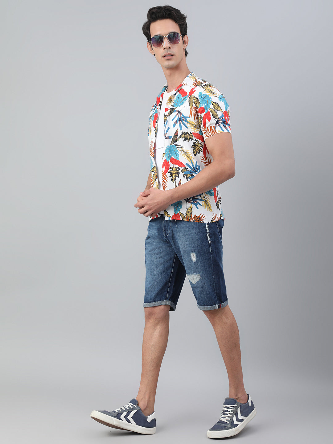 Regular Fit Mid Waist Shorts