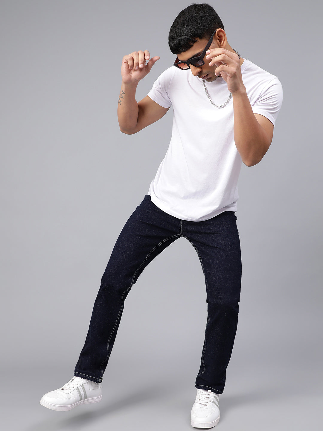 Dark Blue Raw Wash Jeans