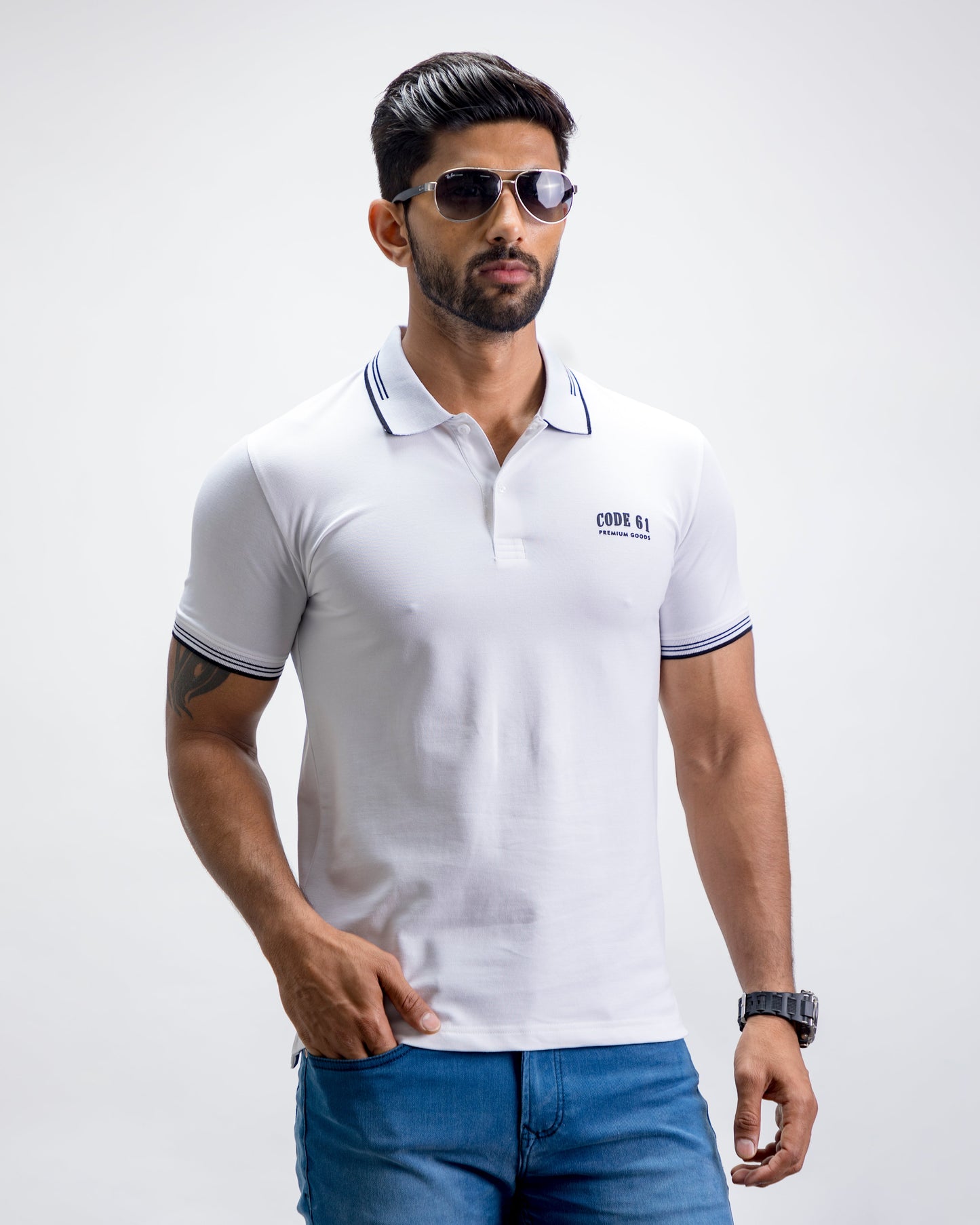 White Polo T-Shirt
