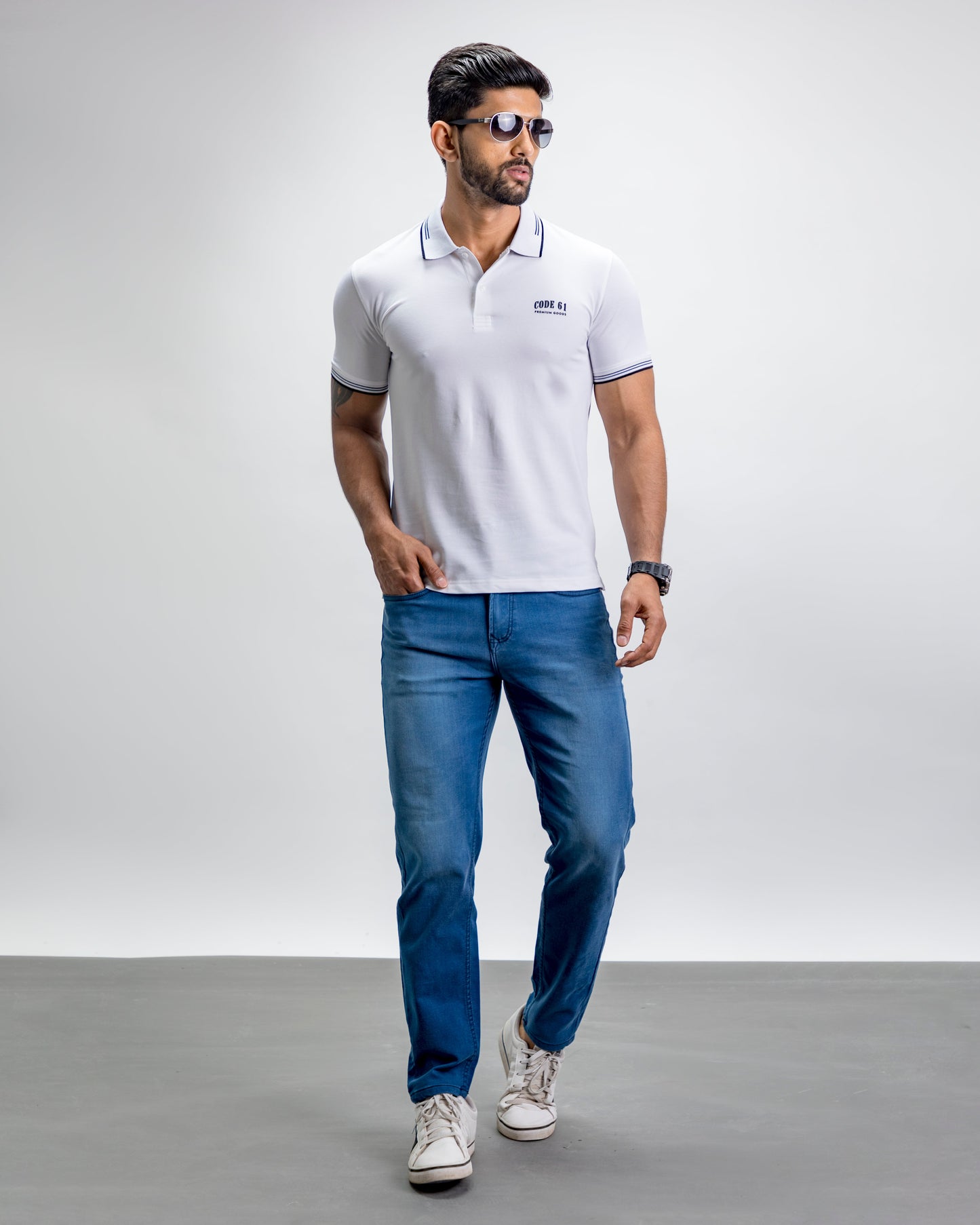 White Polo T-Shirt