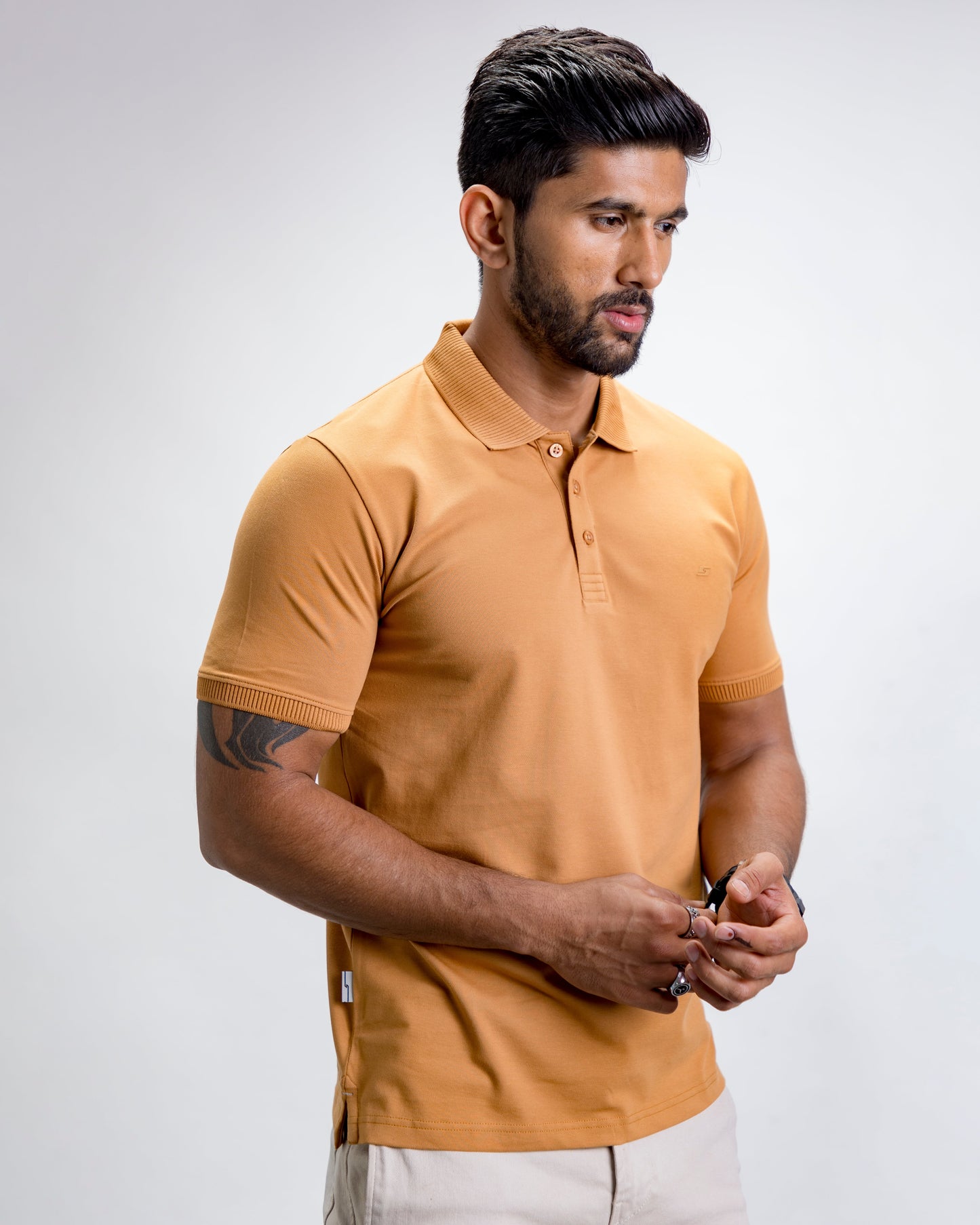 Brown polo t-shirt