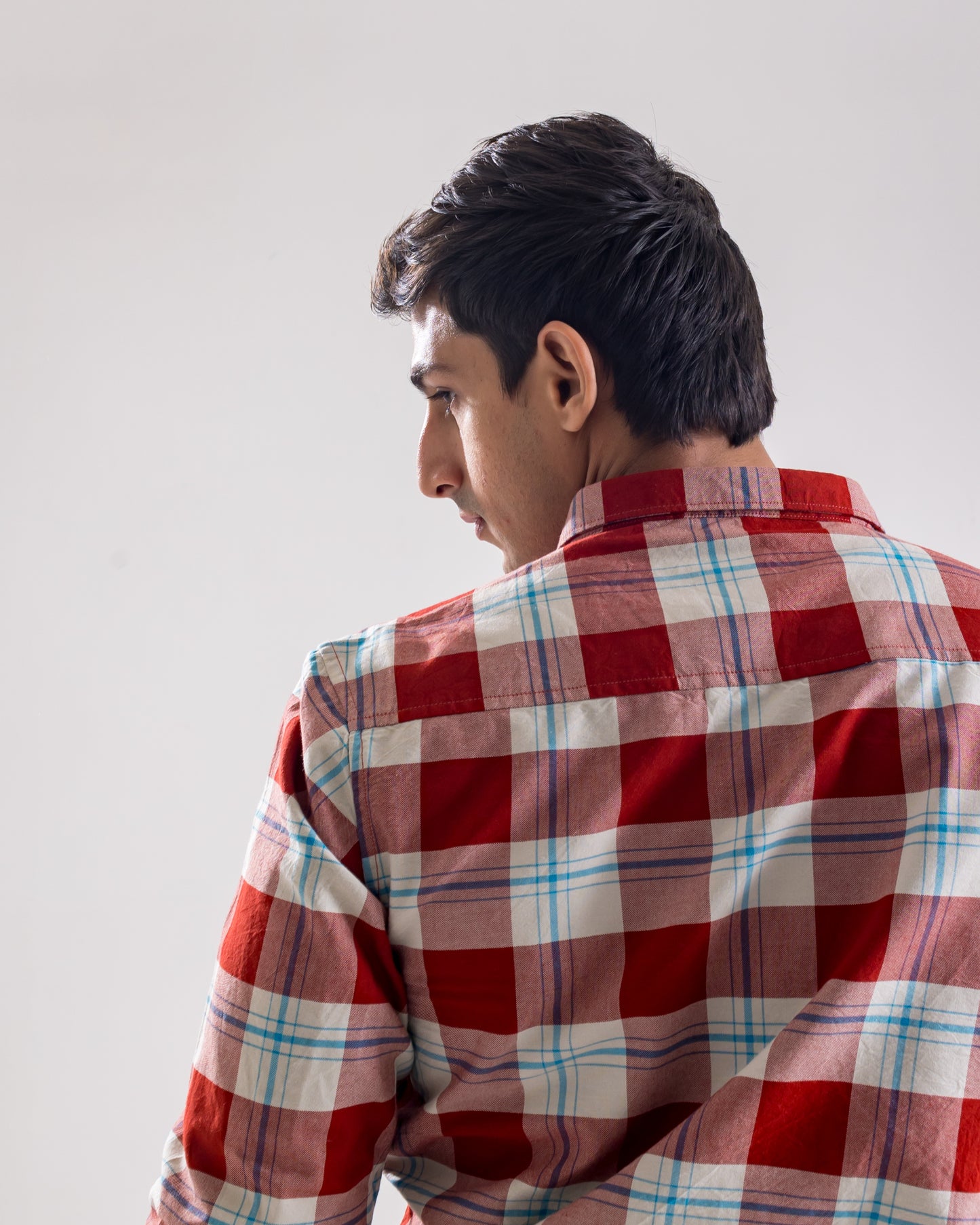 Cotton Check Shirt - Classic Rust