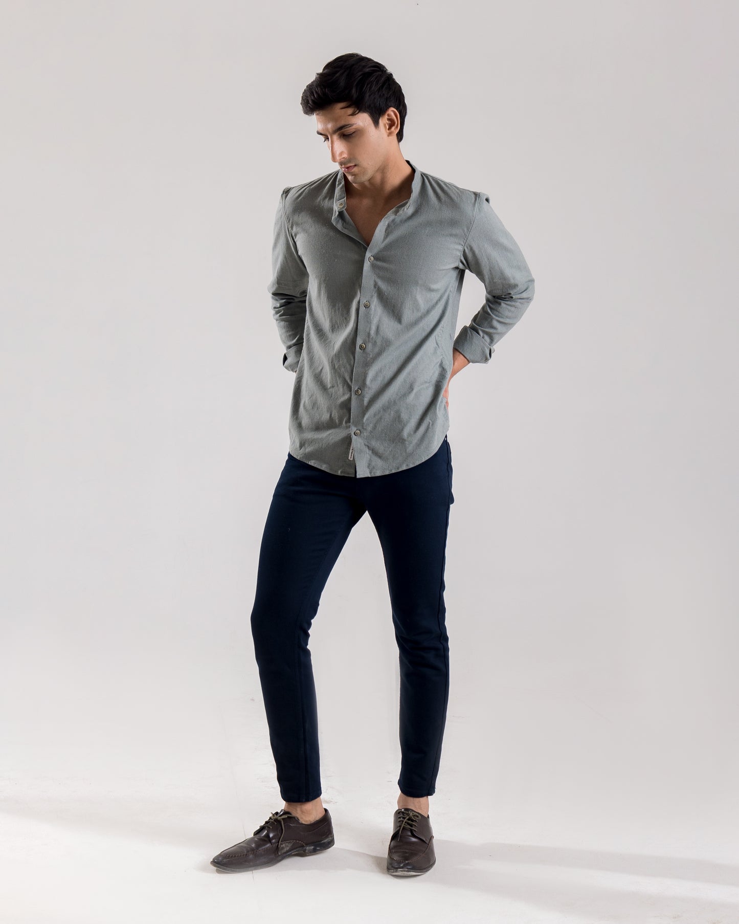 Navy Cotton Chinos